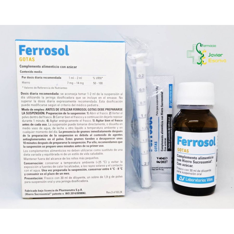 Ferrosol gotas 30 ml Viñas