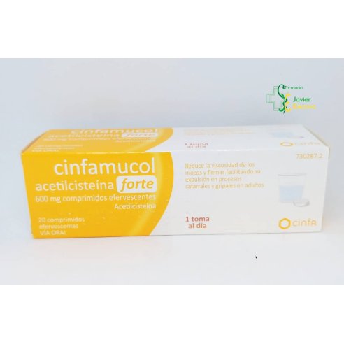 Cinfamucol Acetilcisteina Forte 600mg 20 compri