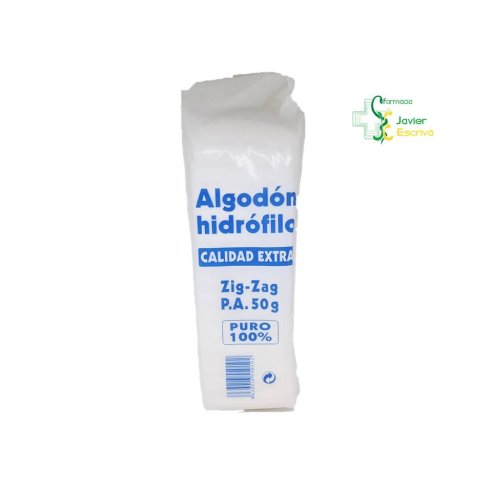 Algodón Hidrófilo Zig-Zag 50g