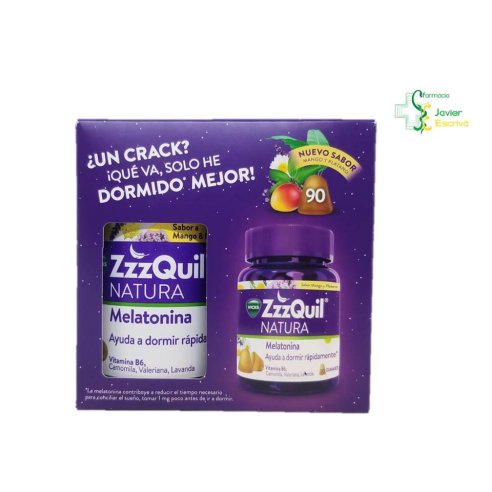 Pack Zzzquil Natura Mango y Plátano 90 gominolas