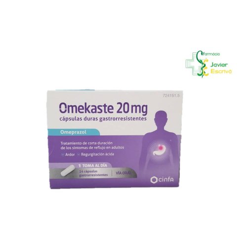 Omekaste 20 mg 14 cápsulas