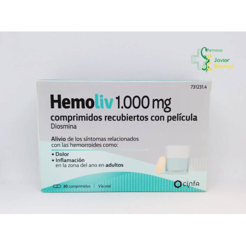 Hemoliv 1000 mg 30 comprimidos