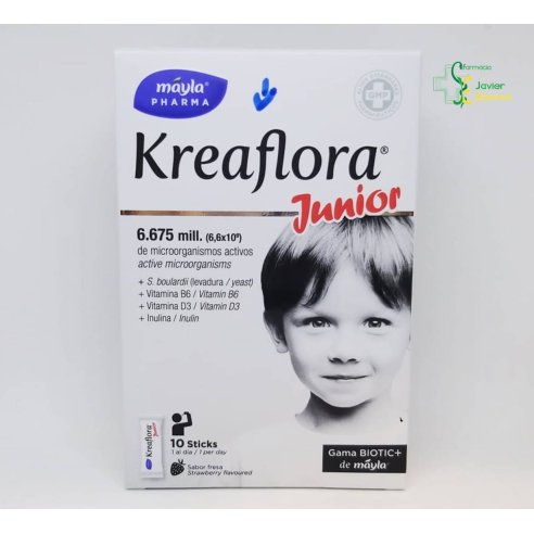 Kreaflora Junior 10 sticks sabor a fresa