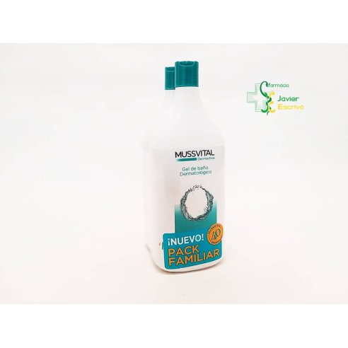 Gel Baño Dermatológico Duplo 2x1000ml Mussvital