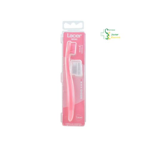 Cepillo Dental Medio Mini Rosa Chicle Lacer