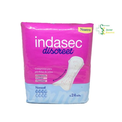 Indasec Discreet Normal 24 Compresas Indas