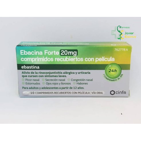 Ebacina Forte 20 mg 10 comprimidos