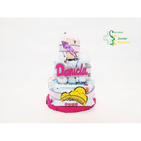 Tarta de pañales personalizada