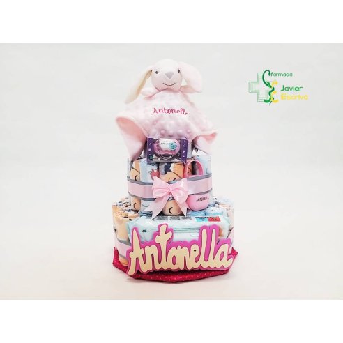 Tarta de pañales personalizada