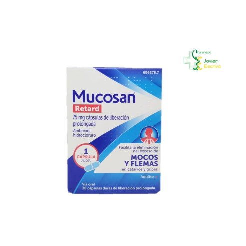 Mucosan Retard 75 mg 30 cápsulas duras