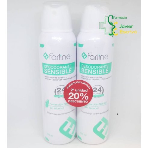 Duplo Desodorante Sensible Spray 2x150ml Farline