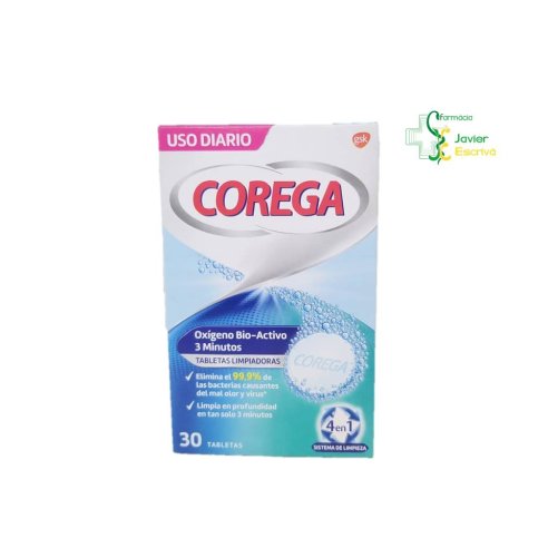 Corega Oxígeno Bio-Activo 30 Tabletas Gsk