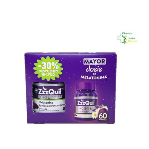 Duplo Zzzquil Forte Natura Melatonina 60 gominol