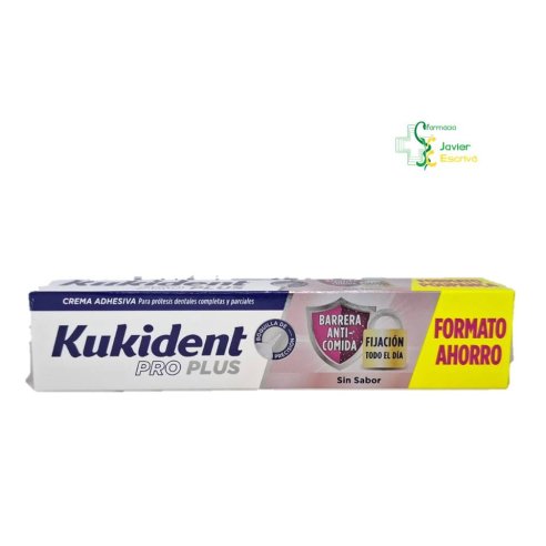 Kukident Pro Plus Formato Ahorro Sin Sabor 57 g