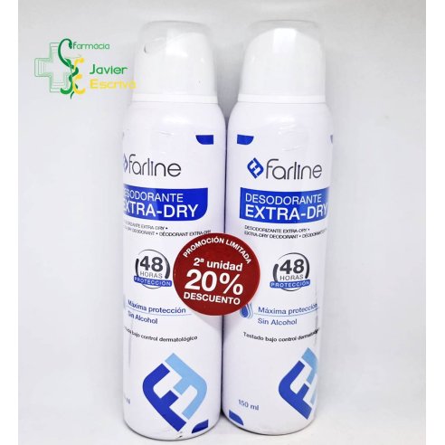 Duplo Desodorante Extra-Dry Spray Farline