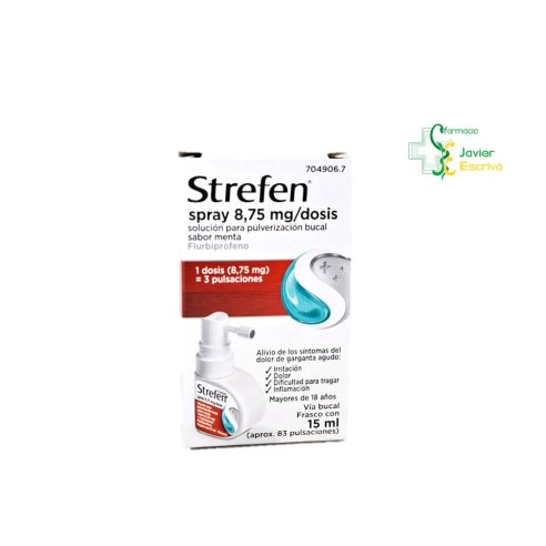 Strefen Spray sabor Menta 15 ml