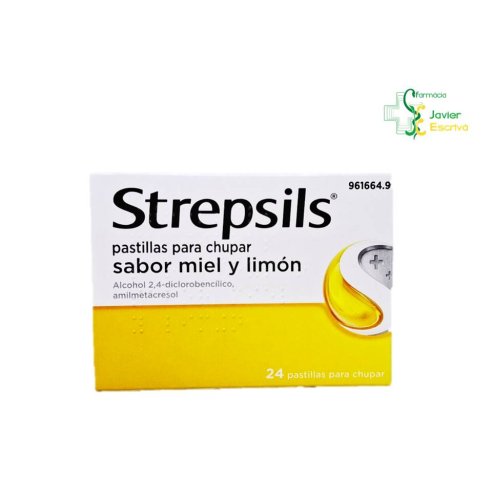 Strepsils 24 pastillas para chupar Miel y Limón