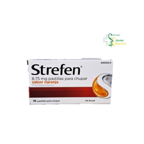 Strefen 16 pastillas para chupar sabor Naranja