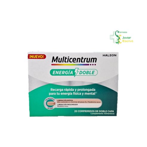 Multicentrum Energía Doble 20 comprim bicapa