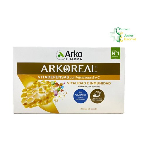 Arkoreal 1000 mg Vitaminada Sin Azúcares 20 amp