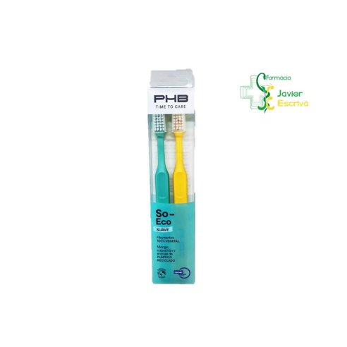 Duplo Cepillo Dental So-Eco Adulto Suave PHB