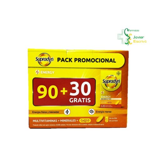 Promoción Supradyn Energy 90 + 30  Gratis Bayer