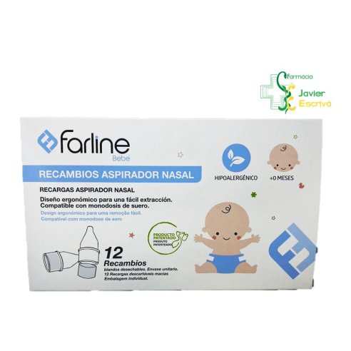 Recambios Aspirador Nasal 12 unidades Farline