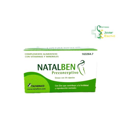 Natalben Preconceptivo 30 cápsulas Italfarmaco