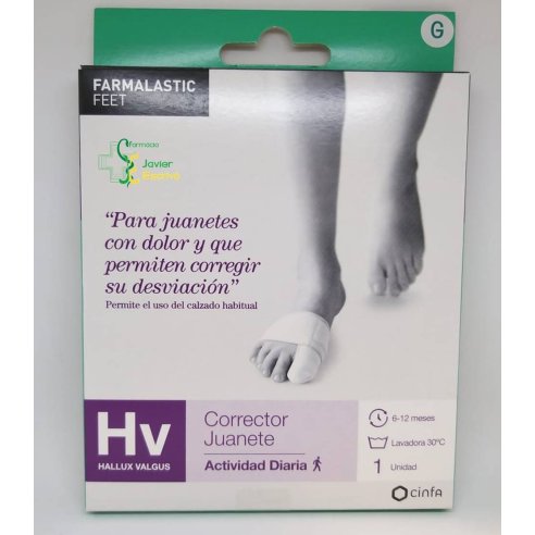 Corrector Juanetes Halux Valgus Farmalastic T-G