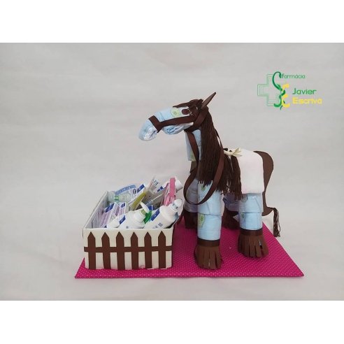 Tarta de Pañales forma de Caballo