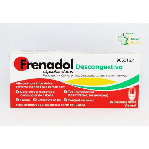 Frenadol Descongestivo 16 cápsulas duras