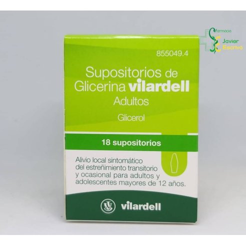 Supositorios de Glicerina Vilardell Adultos 18 u