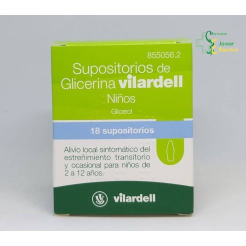 Supositorios de Glicerina Vilardell Niños 18 uni