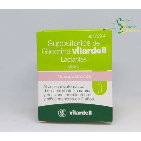 Supositorios Glicerina Vilardell Lactantes 15 un