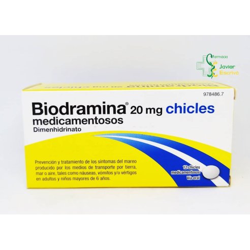 Biodramina 12 Chicles