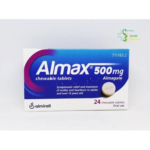 Almax 500 mg 24 comprimidos masticables