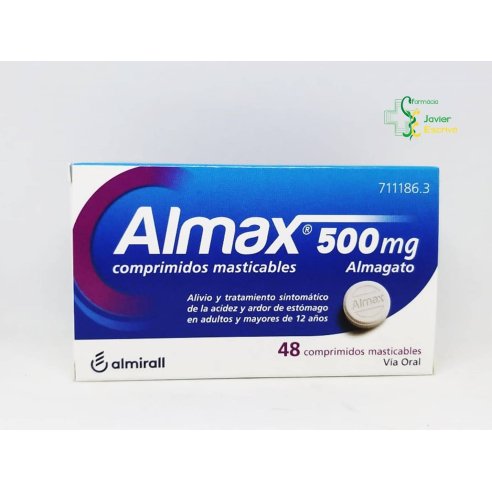 Almax 500 mg 48 comprimidos masticables