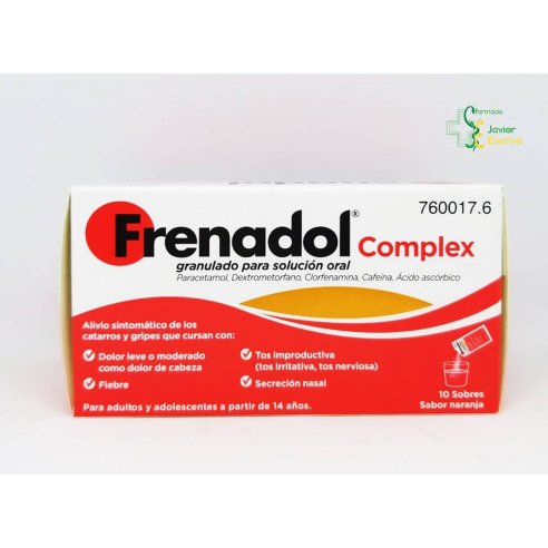 Frenadol Complex 10 sobres sabor naranja