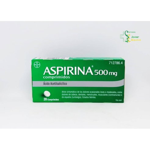 Aspirina 500mg  20 comprimidos