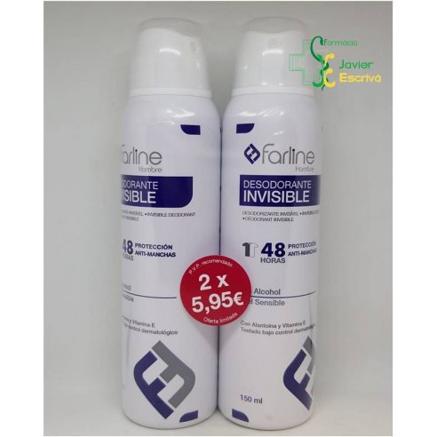 Duplo Desodorante Invisible Spray Farline