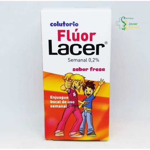 Colutorio Lacer Flúor Semanal 0,2% Fresa 100ml