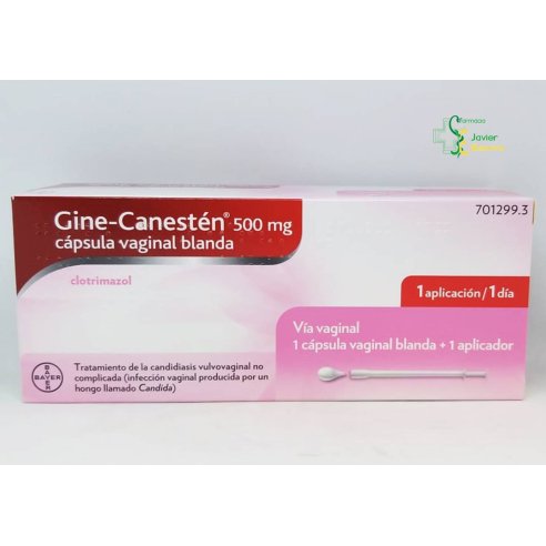 Gine-Canestén 1 cápsula vaginal blanda 500mg