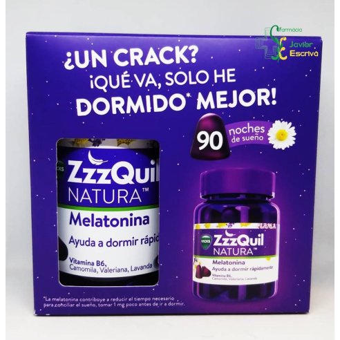 Pack Zzzquil Natura Frutas del Bosque 90 gominol