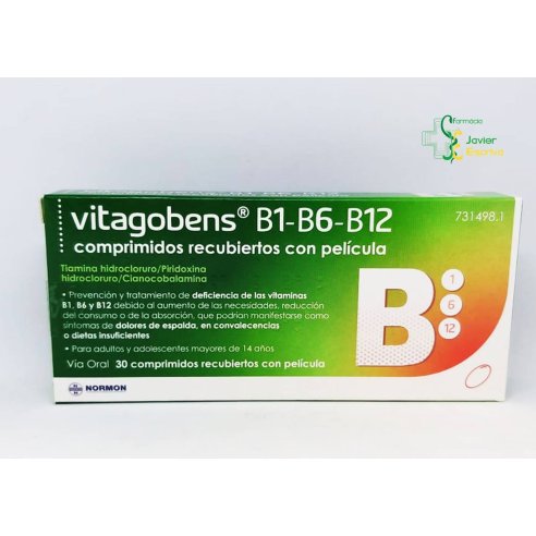 Vitagobens B1 B2 B12 30 comrpimidos Normon