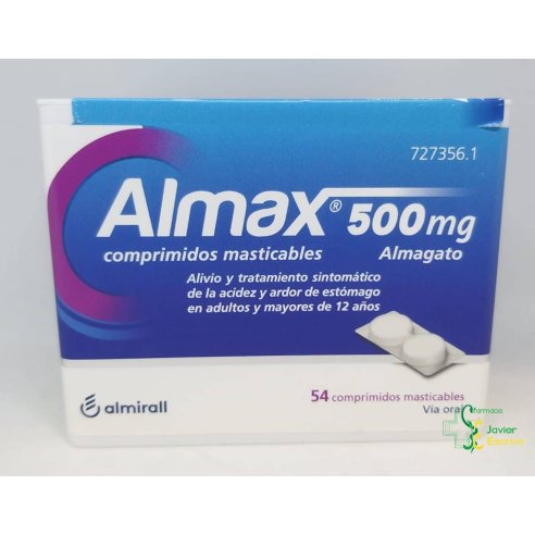 Almax 500 mg 54 comprimidos masticables