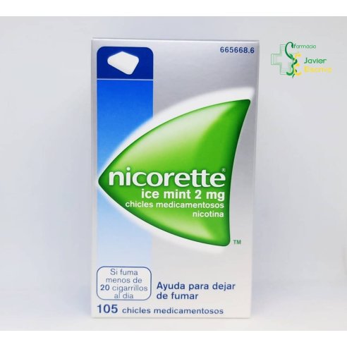 Nicorette Ice Mint 2mg 105 chicles medicamentoso