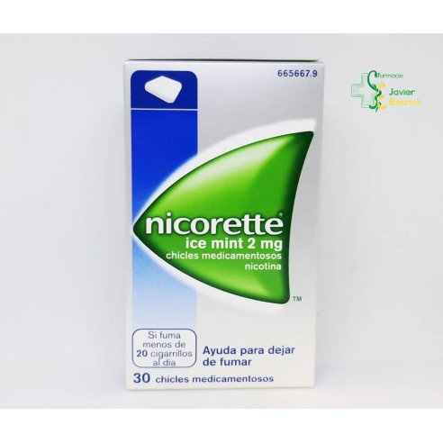 Nicorette Ice Mint 2mg 30 chicles medicamentosos