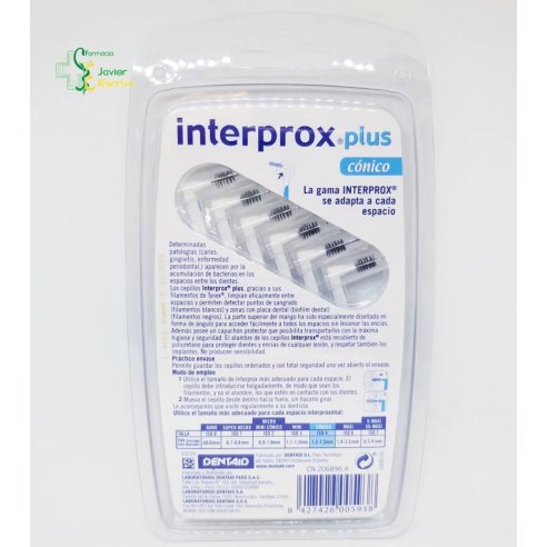 Cepillo Interprox Plus Cónico 6 unidades Dentaid