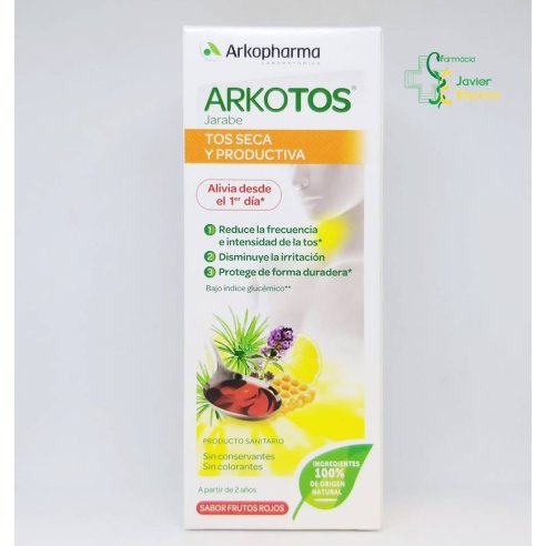 Arkotos jarabe sabor frutos rojos 140 ml