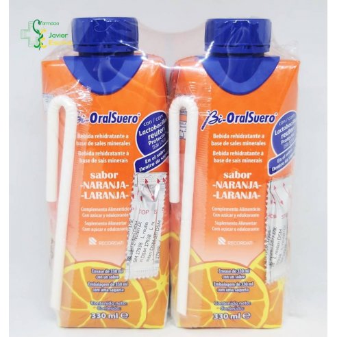 BiOralSuero Probiótico Naranja 2x330 ml